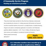 Complimentary U.S. Military Personnel Memberships